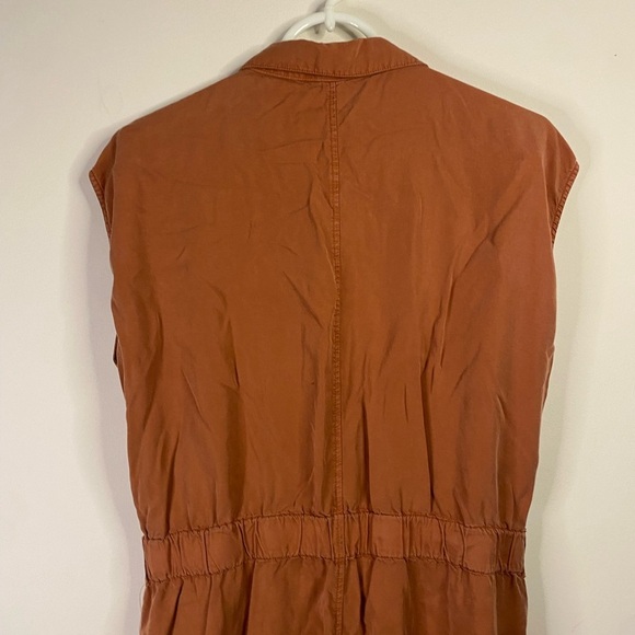 Thread and Supply Burnt Orange Button Down Dress With Pockets Size Small - Picture 8 of 12